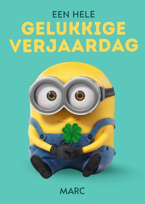 Minions | Verjaardagskaart | Gelukkig | Met naam