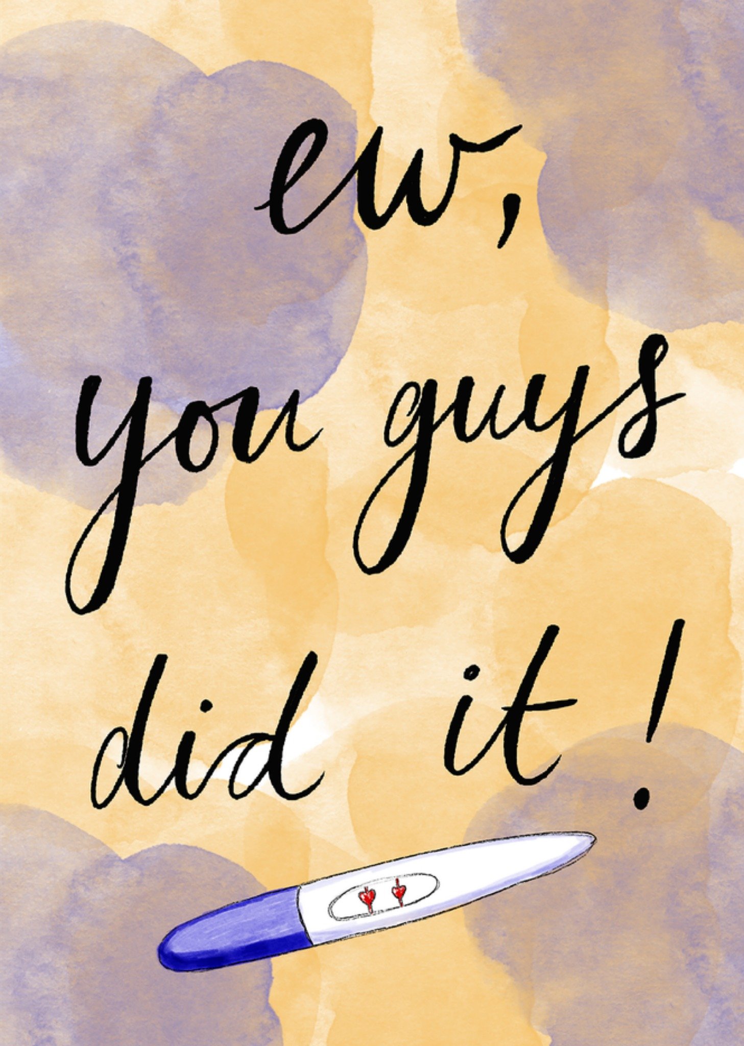 Marie Bodie Zwangerschapskaart Ew you guys did it Kaart Marie Bodié