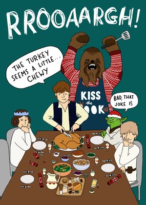 Star Wars | Kerstkaart | Chewbacca | Grappig
