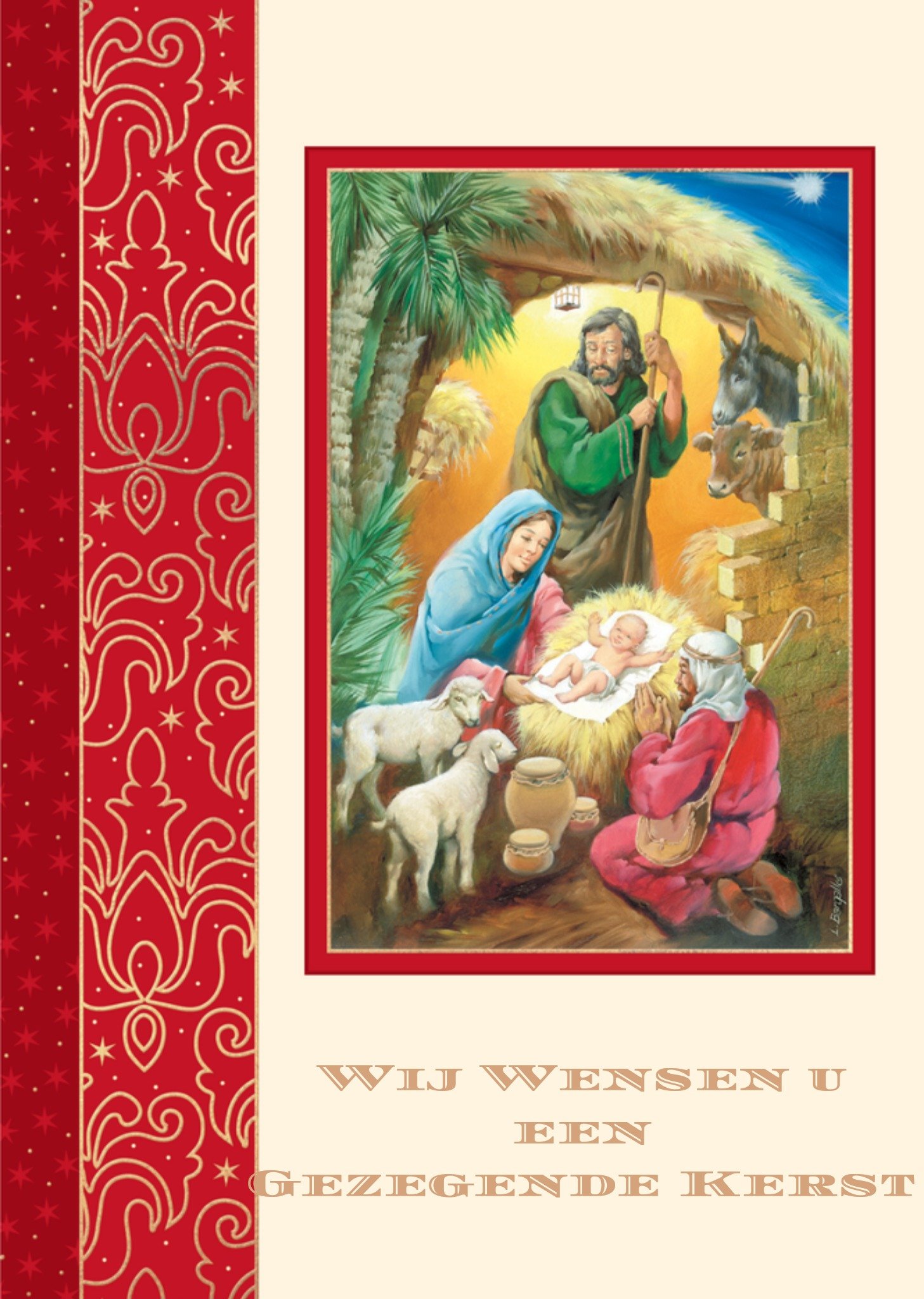 Kerstkaart Illustratie Christelijk TMS