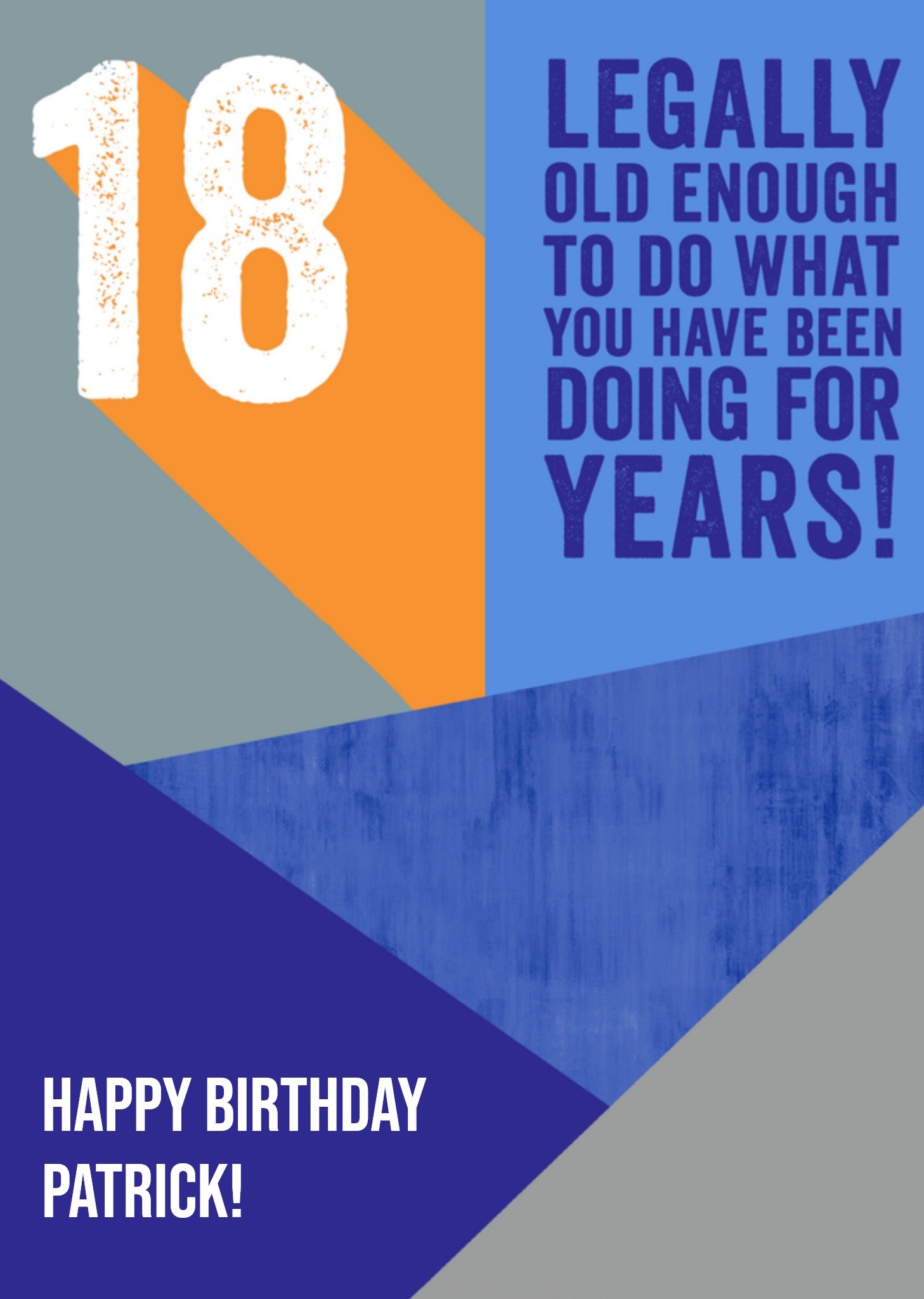 Verjaardagskaart met leeftijd en naam Kaart Greetz