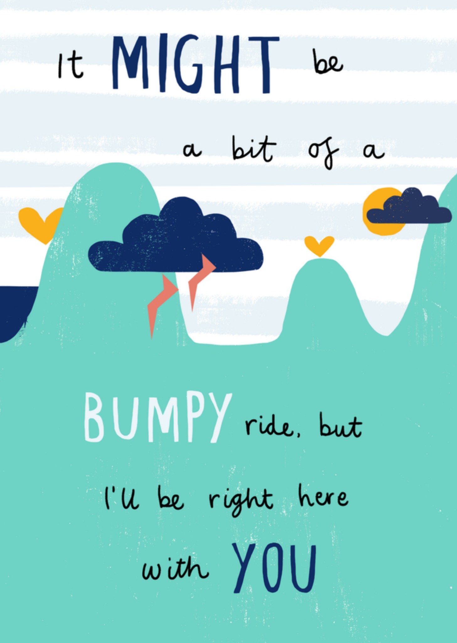 Kinship Denken aan Bumpy ride Kaart Greetz