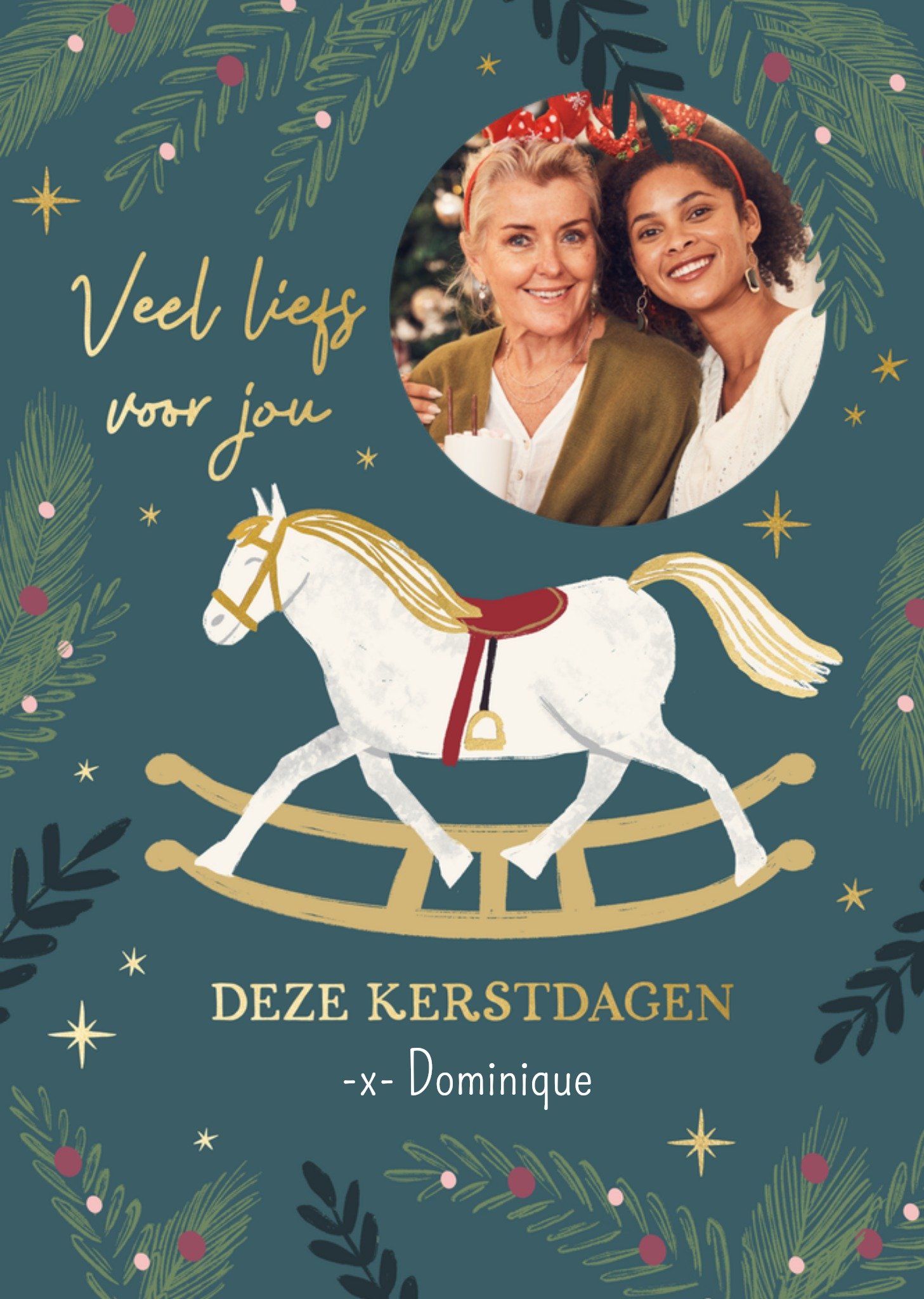 Kerstkaart Veel liefs voor jou Greetz
