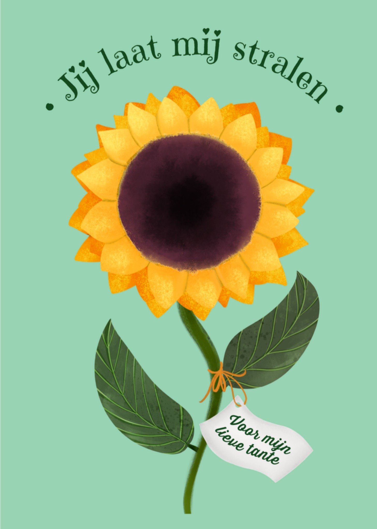 Moederdagkaart Zonnebloem Kaart Greetz