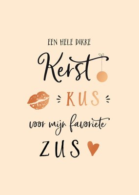 Tsjip | Kerstkaart | Kerstkus | Zus