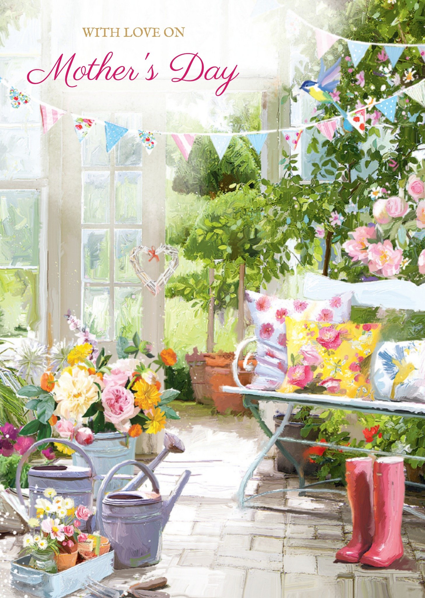 Moederdagkaart tuin bloemen Kaart Ling Design