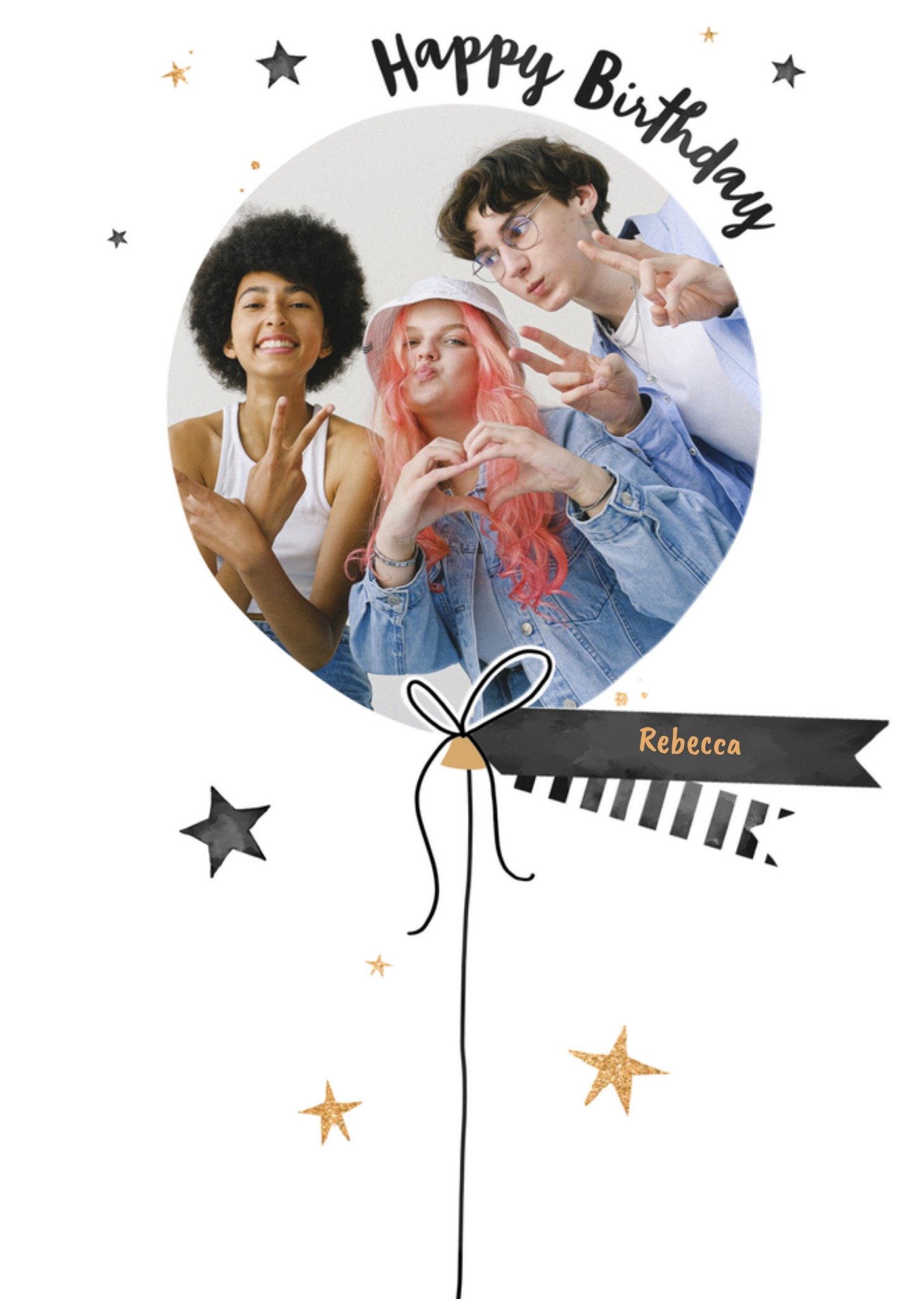 Verjaardag Ballon Foto Kaart UK Greetings