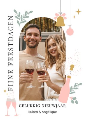 Luckz | Kerstkaart | Met foto | Fijne feestdagen