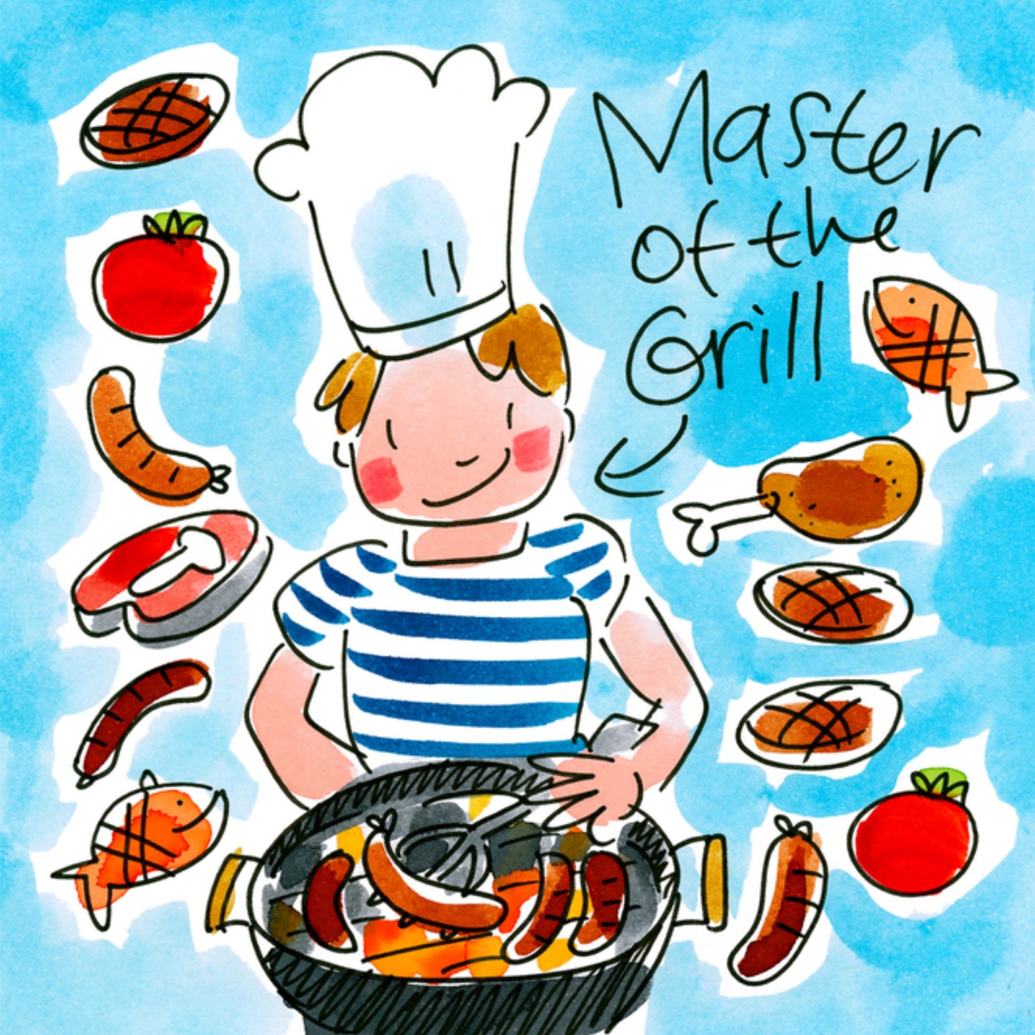 Vaderdagkaart bbq Vierkante Kaart Blond Amsterdam