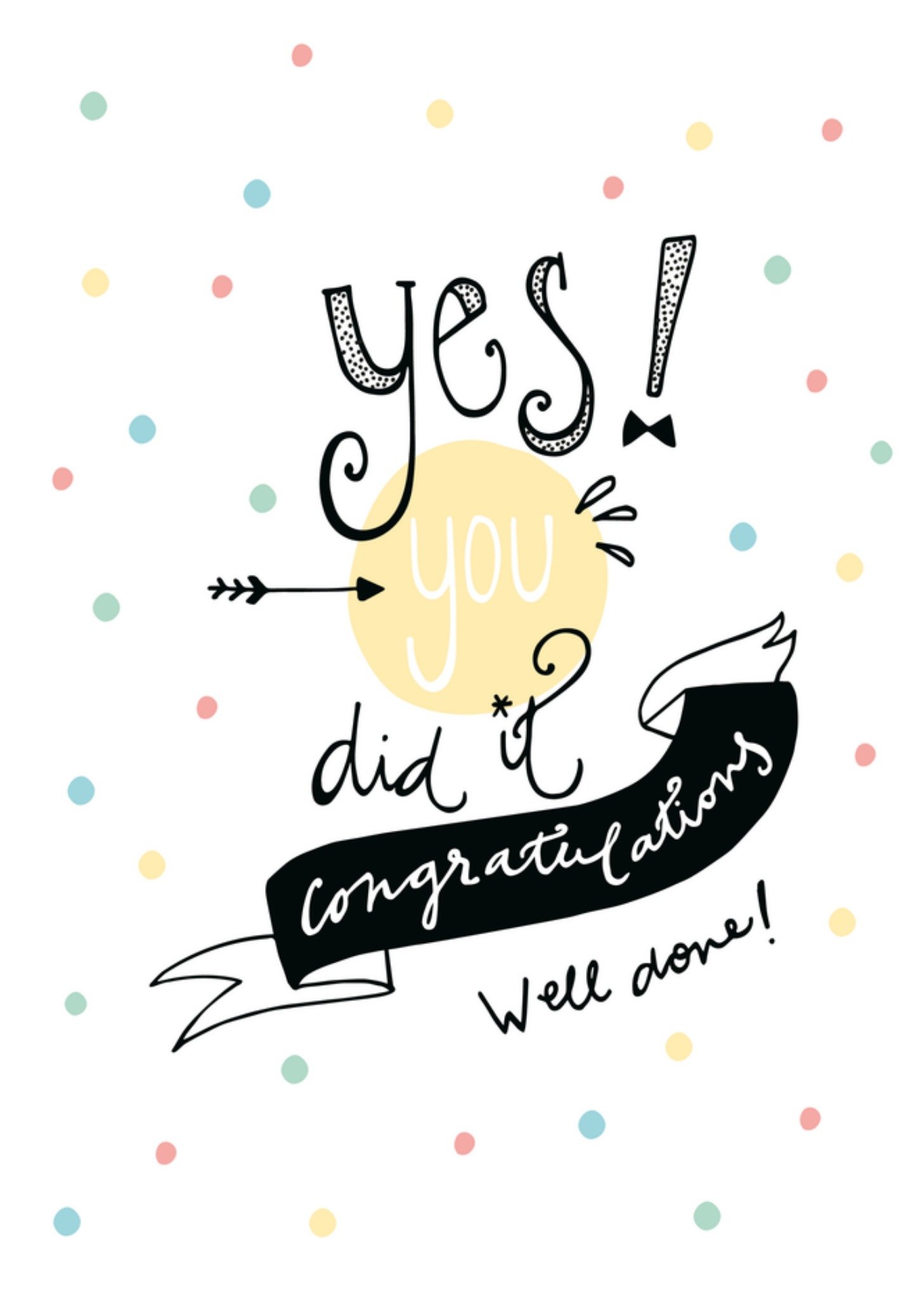 Geslaagdkaart You did it Kaart Funny Side Up