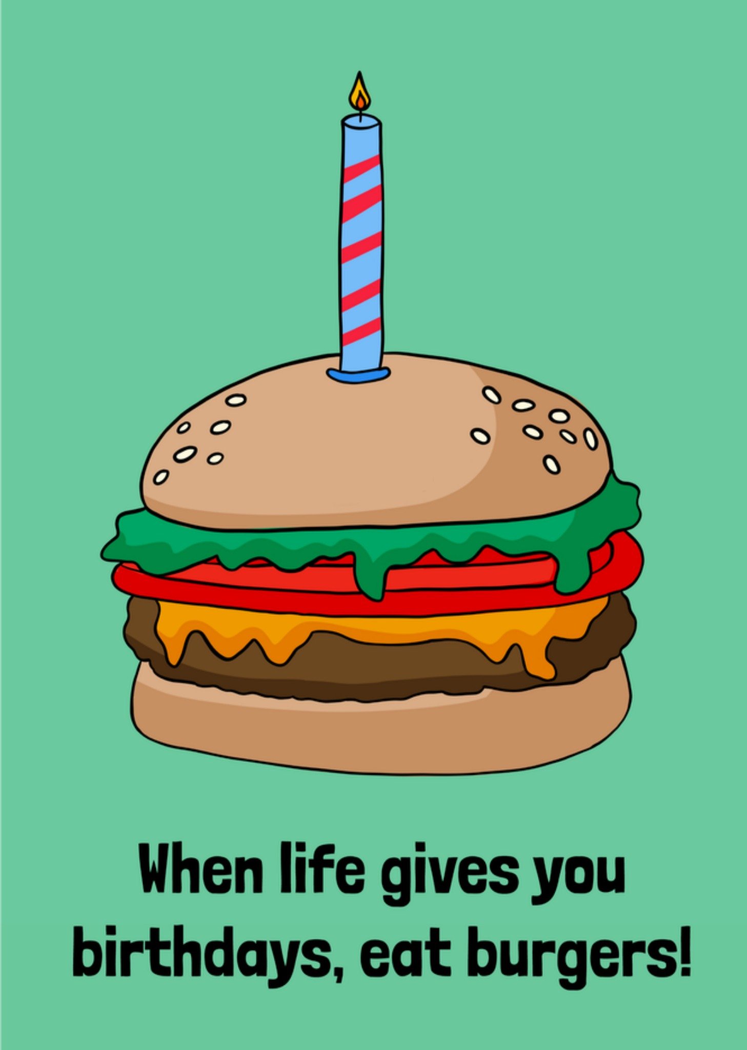 Greetz Verjaardagskaart Burgers Standard Card