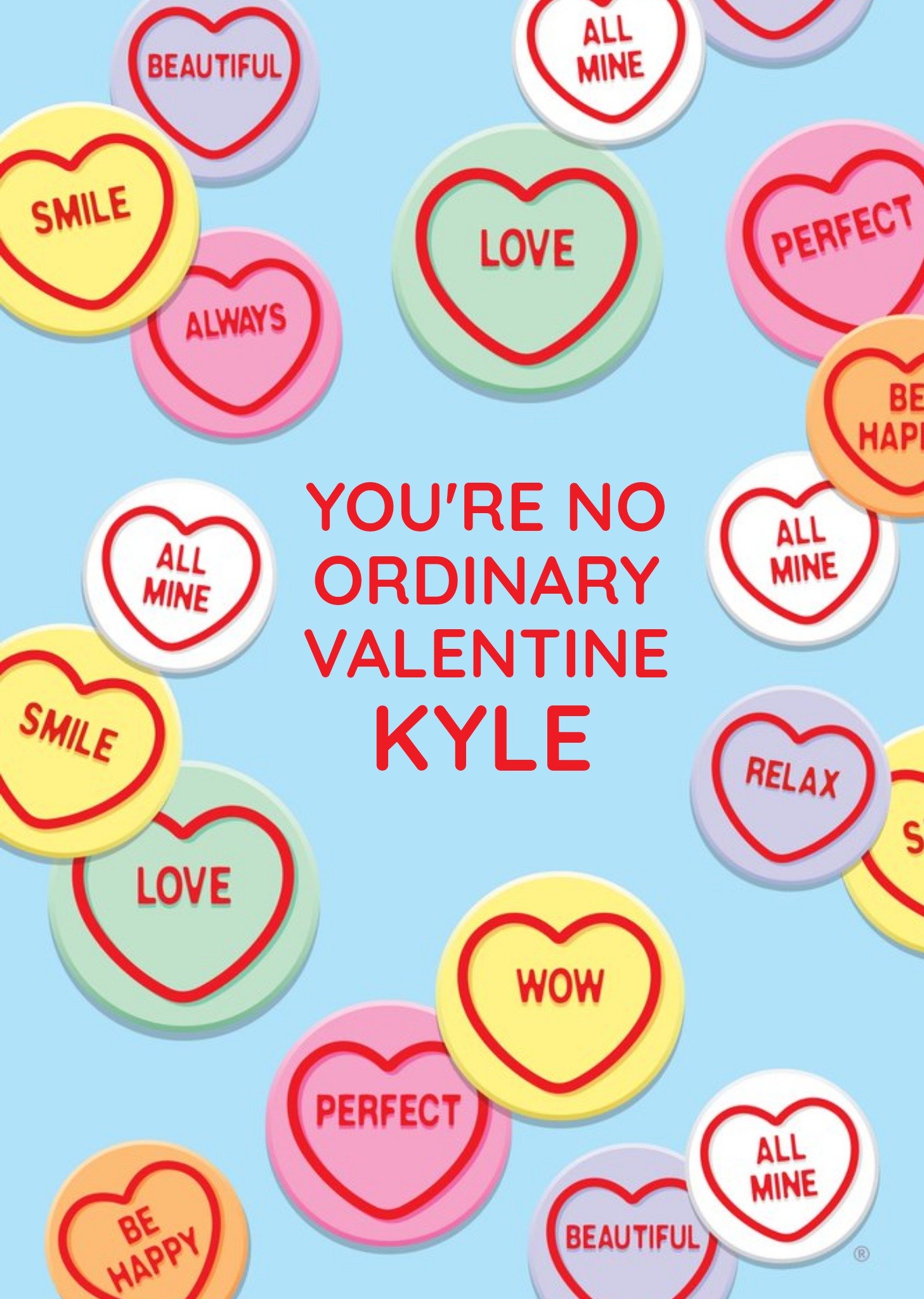 Valentijnskaart Love Hearts Wederhelft Man Kaart Swizzels