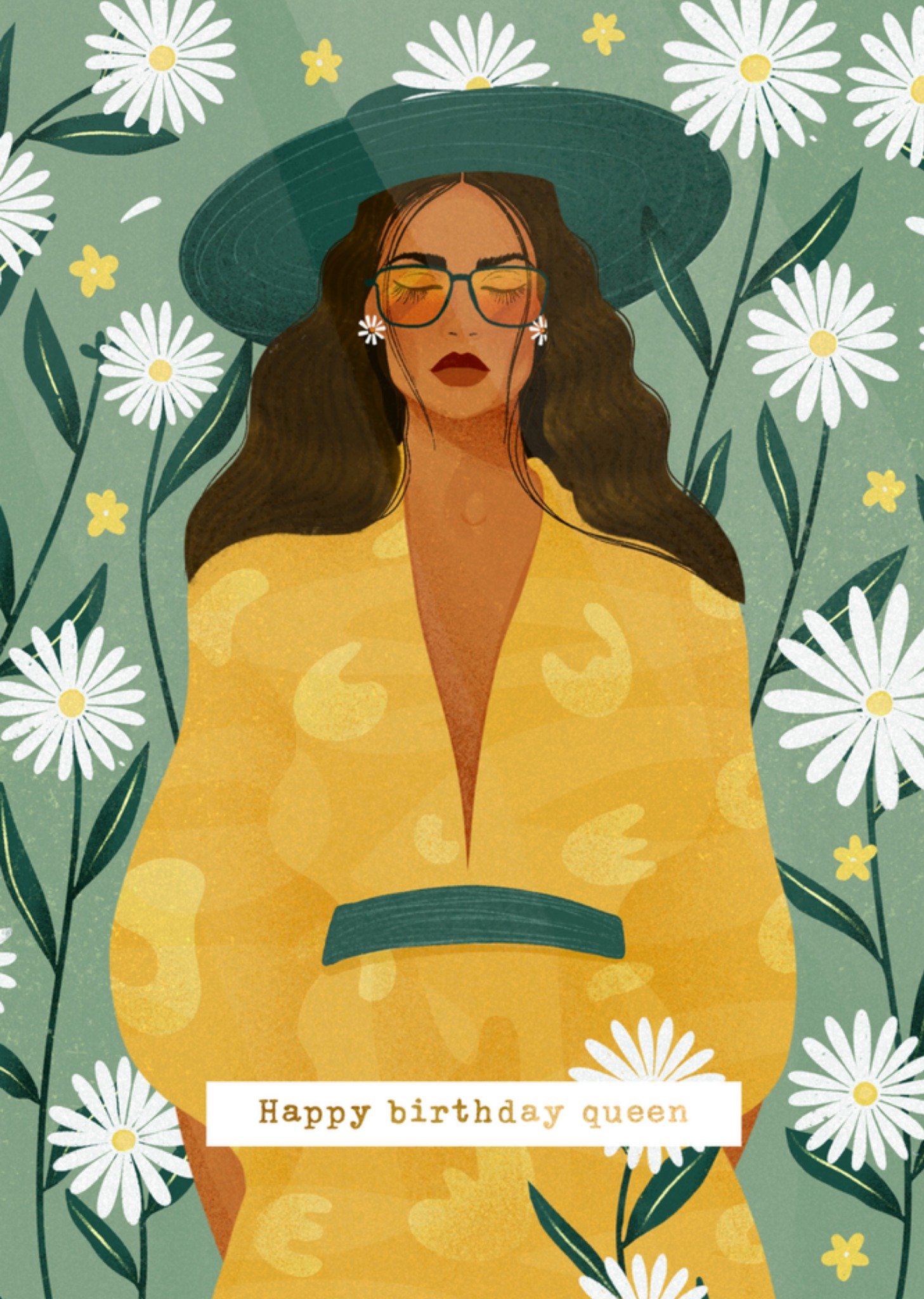 Greetz Verjaardagskaart Queen Illustratie Standard Card