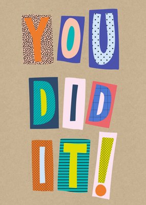 Greetz | Geslaagd kaart | you did it!