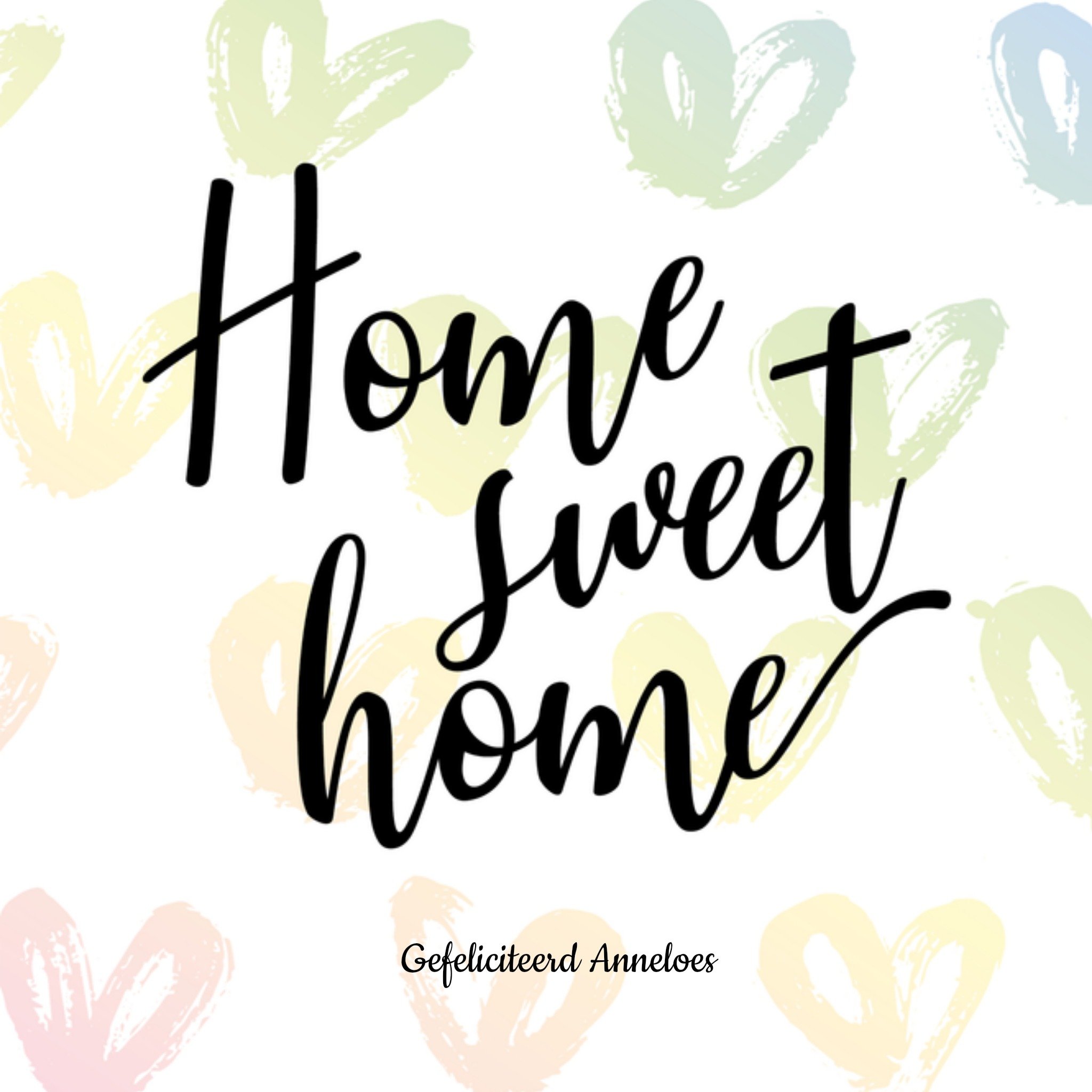 Luckz Nieuwe woning Felicitatie Vierkant