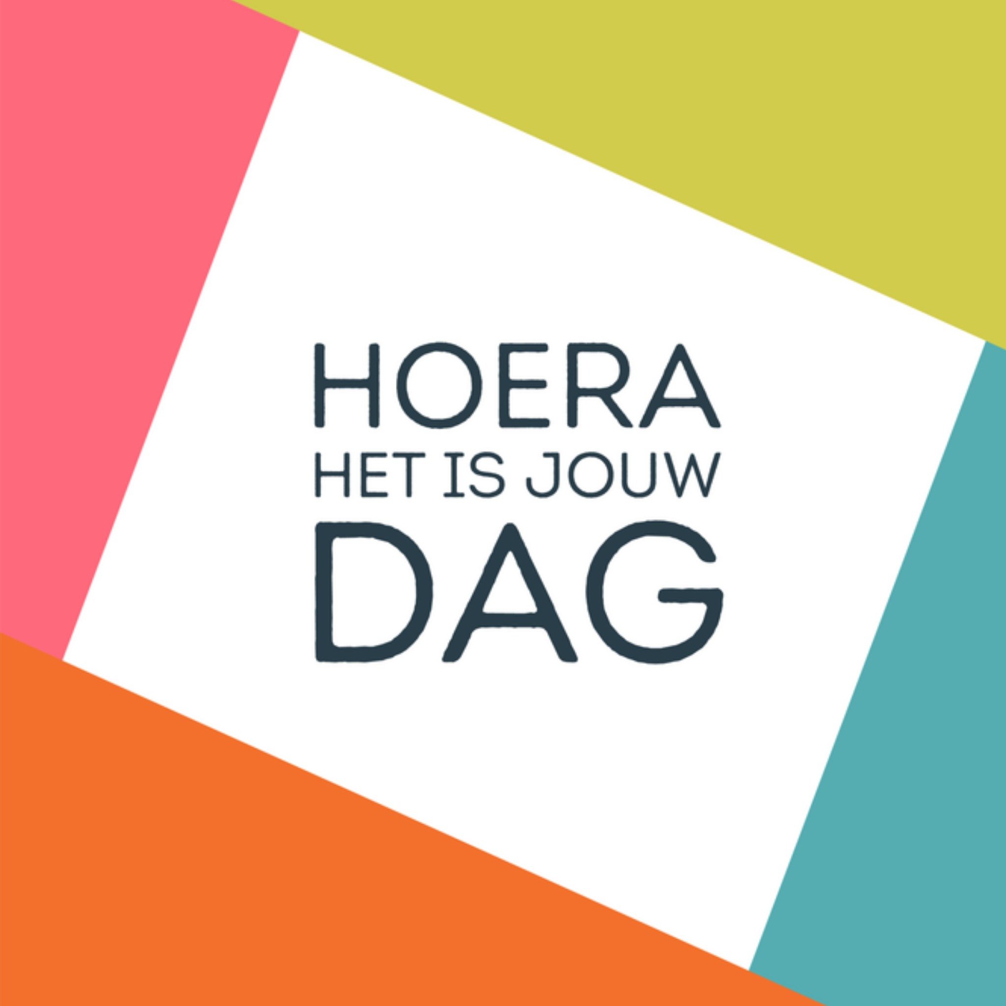 Secretaressedag abstract Grote Vierkante Kaart Greetz