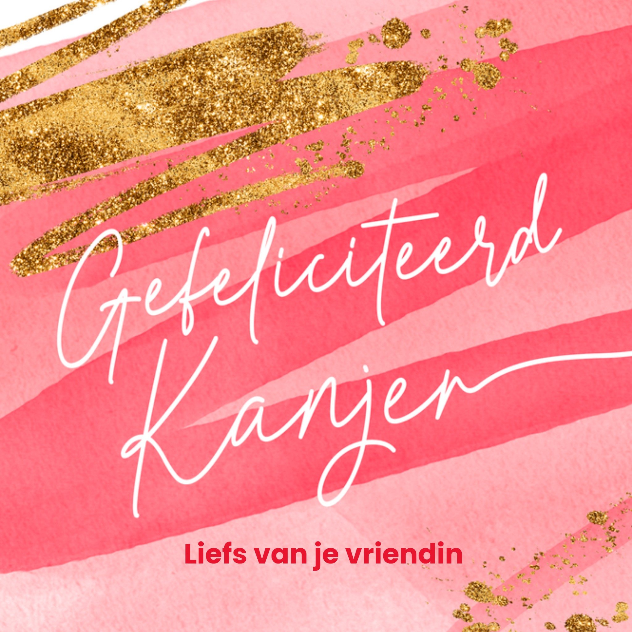Luckz Verjaardagskaart Kanjer Vierkant