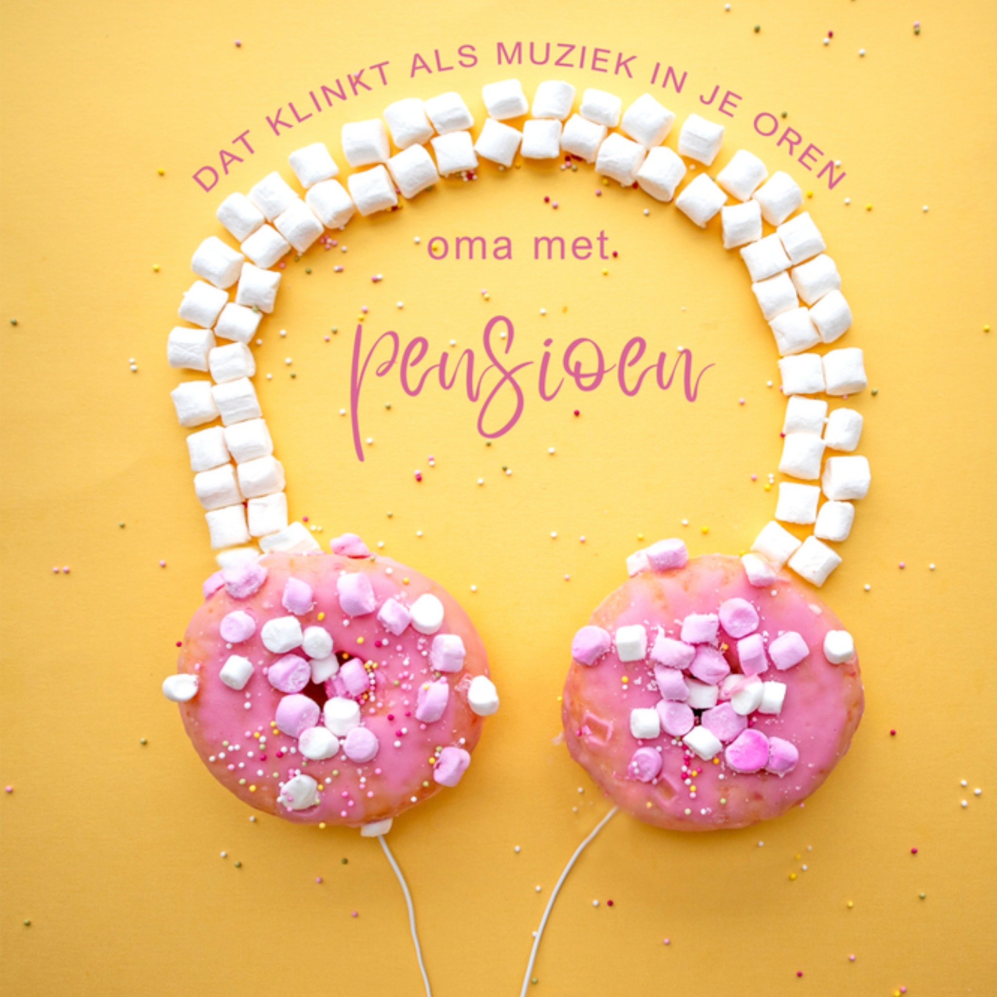 Pensioenkaart Oma Kleurrijk Vierkante Kaart Photoflash