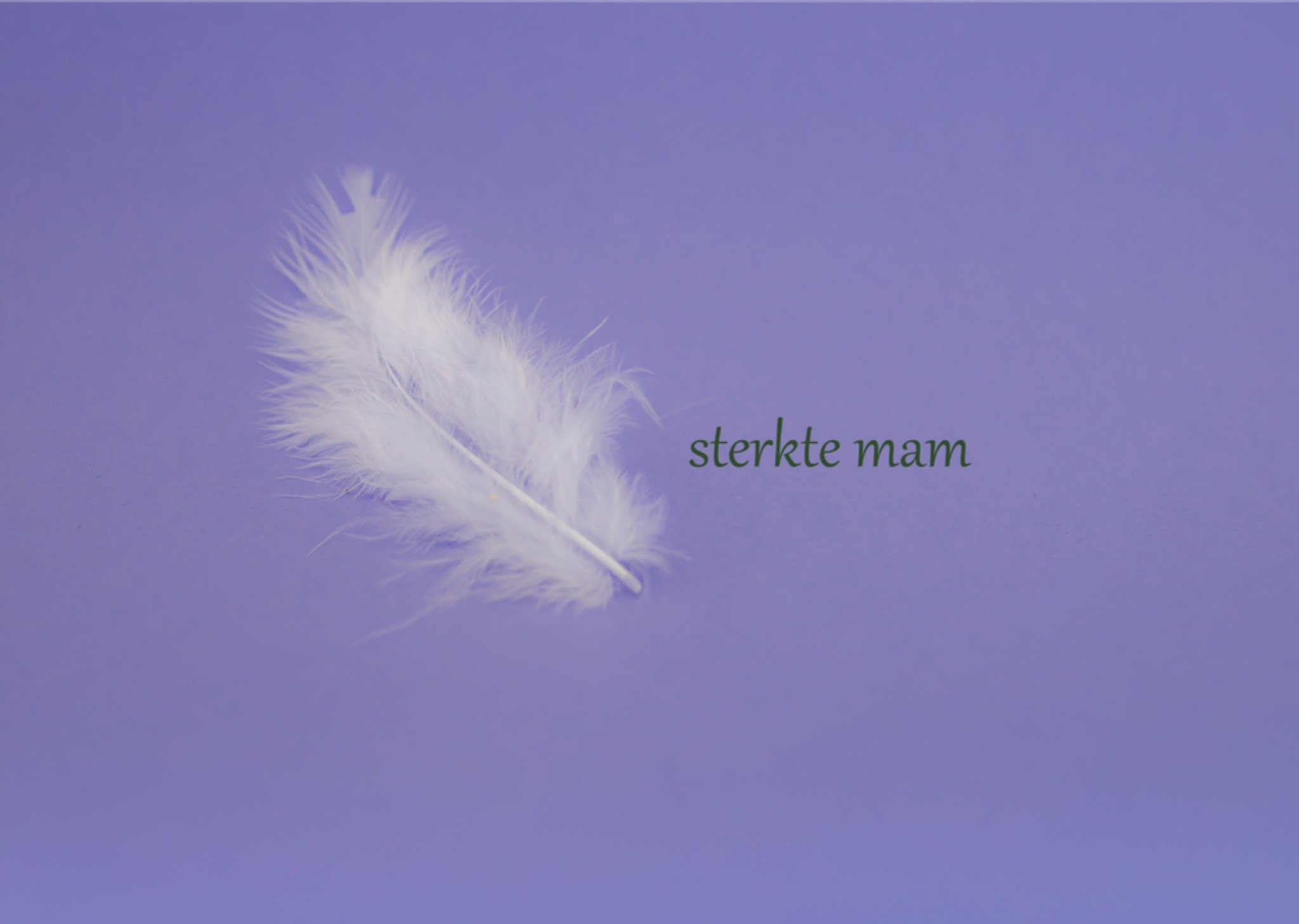 Condoleancekaart Sterkte Mam Kaart Photoflash