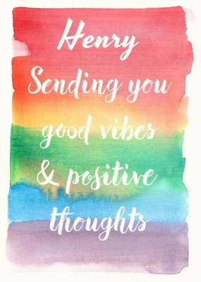 Greetz | Denken aan kaart | Sending good vibes & positive thoughts