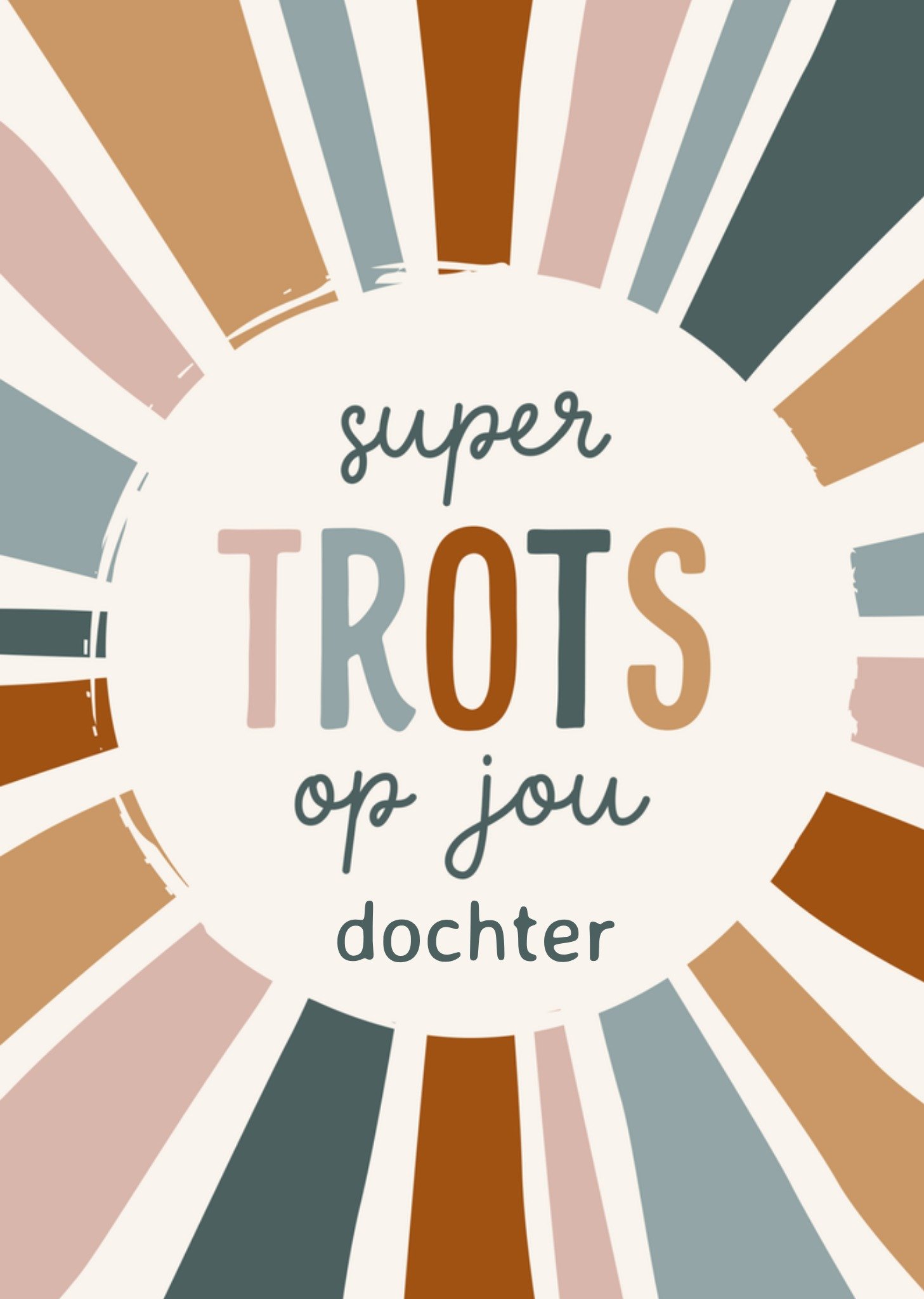 Geslaagdkaart Super trots op jou dochter Kaart Papercute