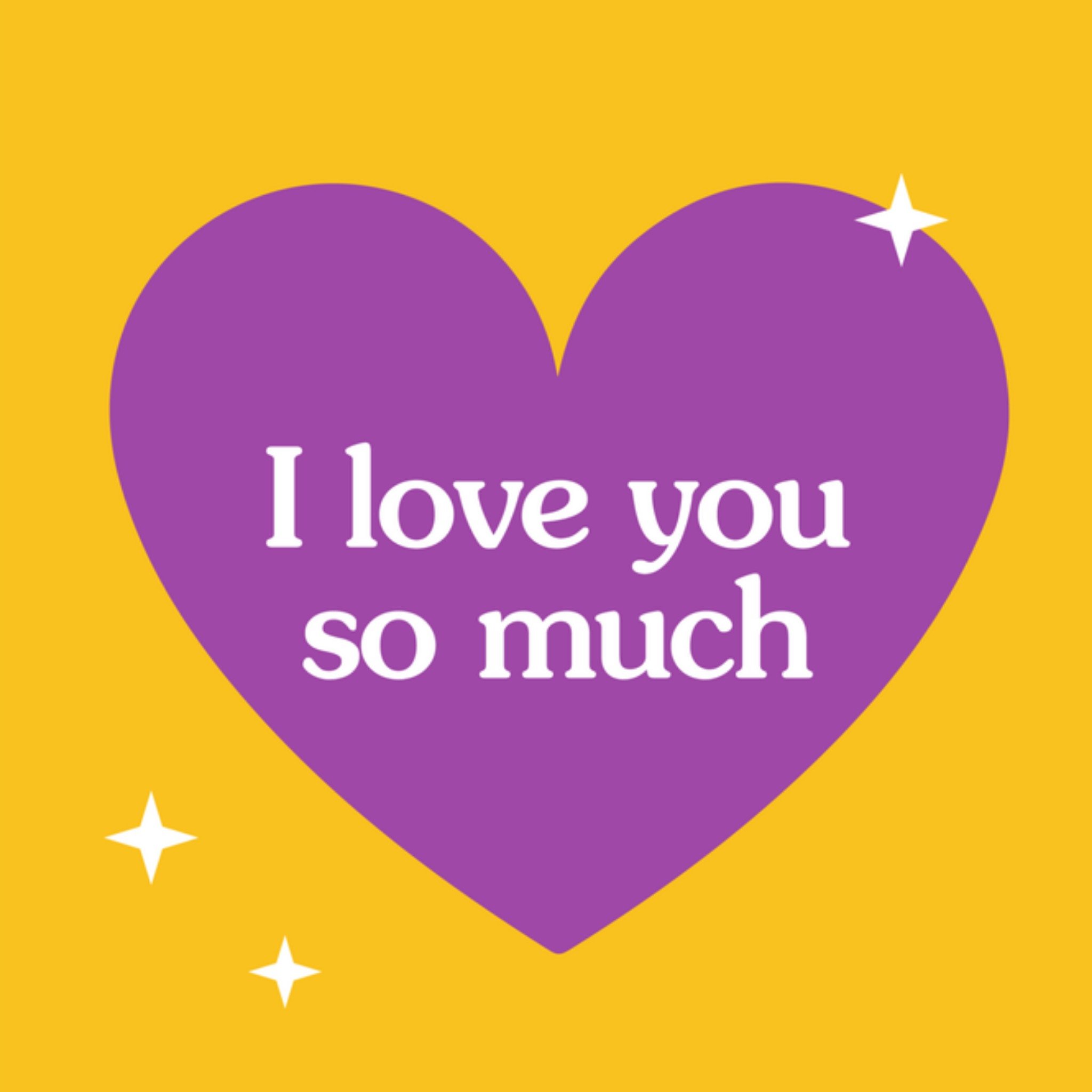 Greetz Valentijnskaart love you so much Vierkant