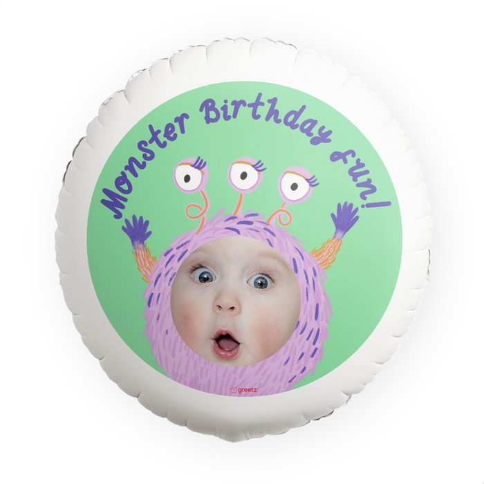 Ballon | Monster Birthday Fun | Foto aanpasbaar