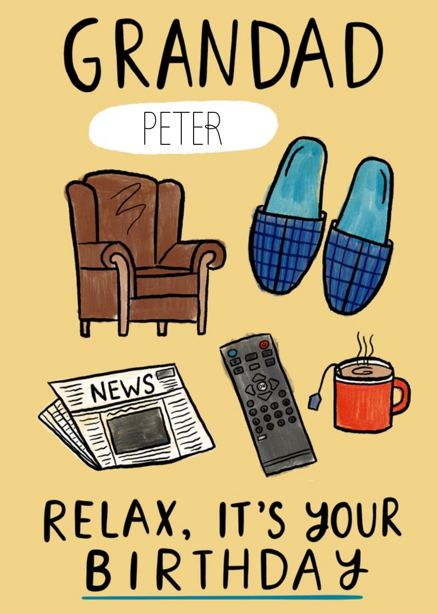 Verjaardagskaart Grandad Relax Greetz