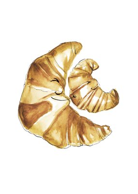 Marie Bodie | Geboortekaart | croissant