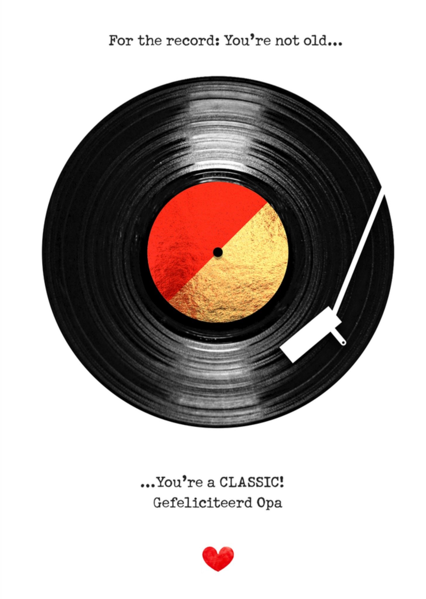 Verjaardagskaart For the record. Bright Spot