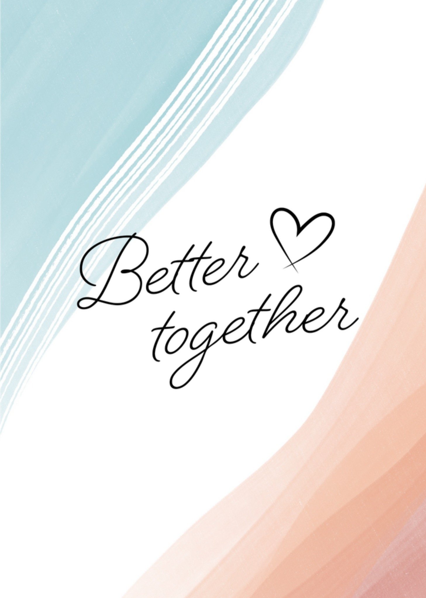 Valentijnskaart Better Together Kaart Greetz