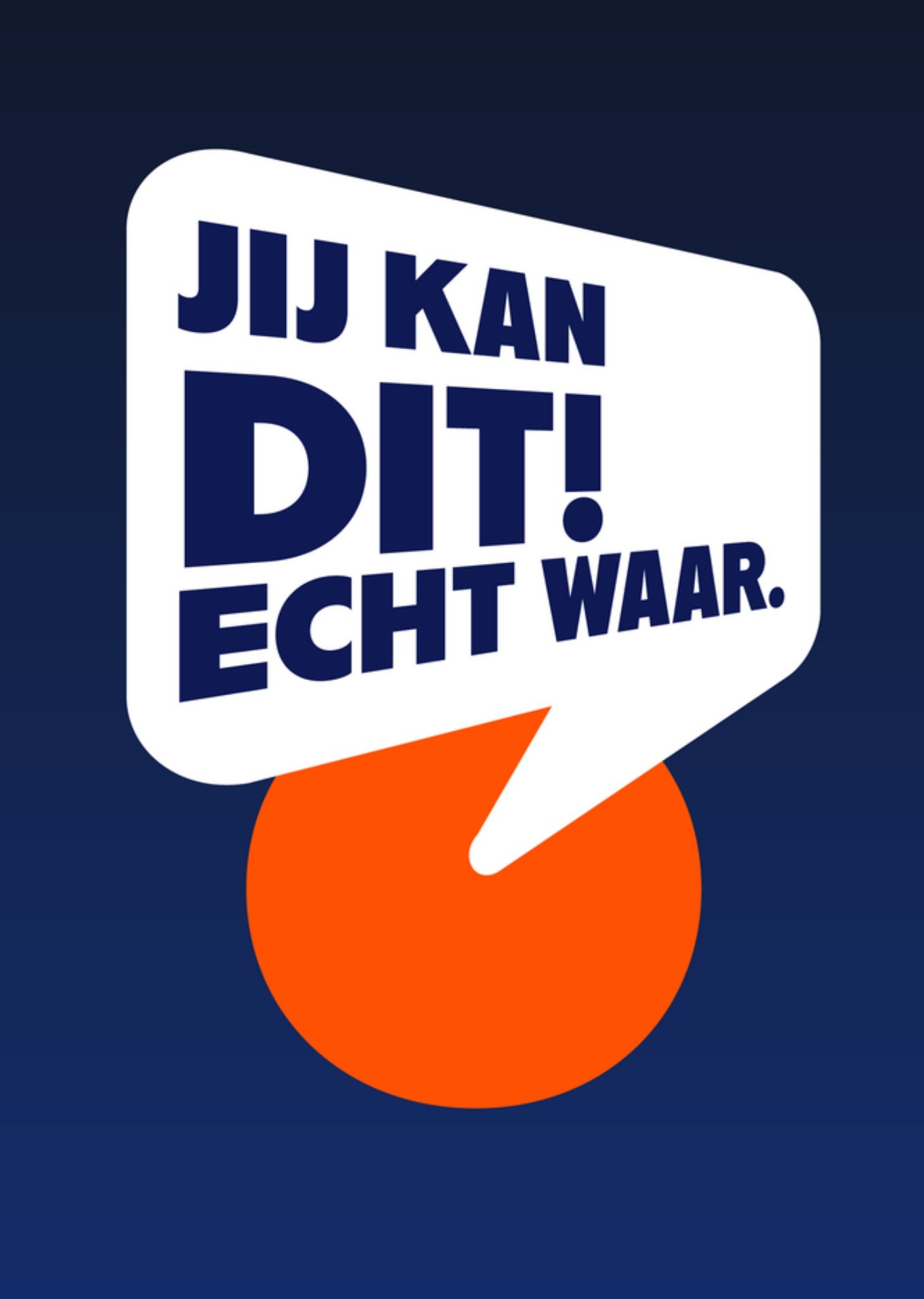 Greetz Stoptober Denken aan kaart Jij Kan Dit! Echt Waar Standard Card