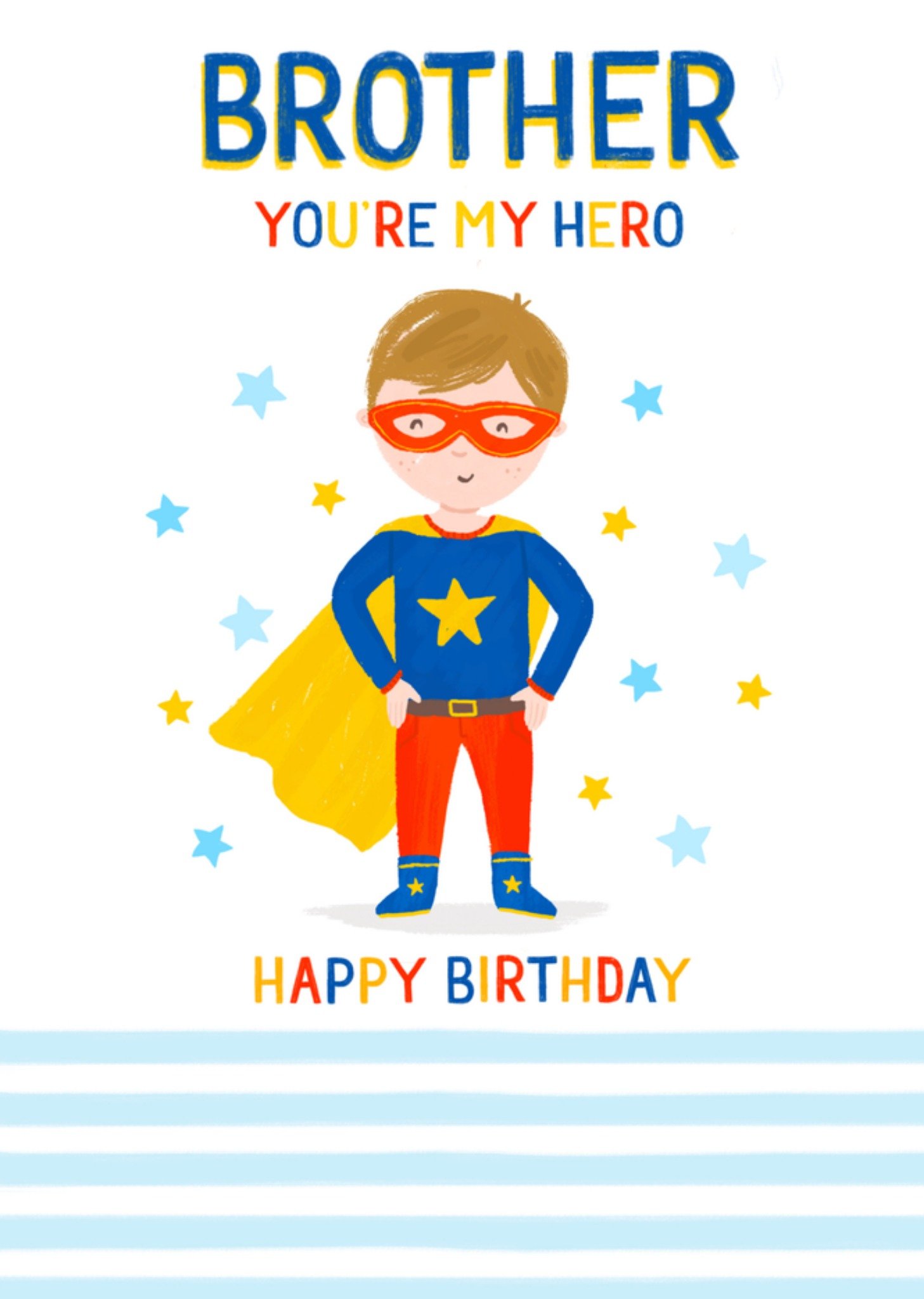 Greetz Verjaardagskaart broer hero Standard Card