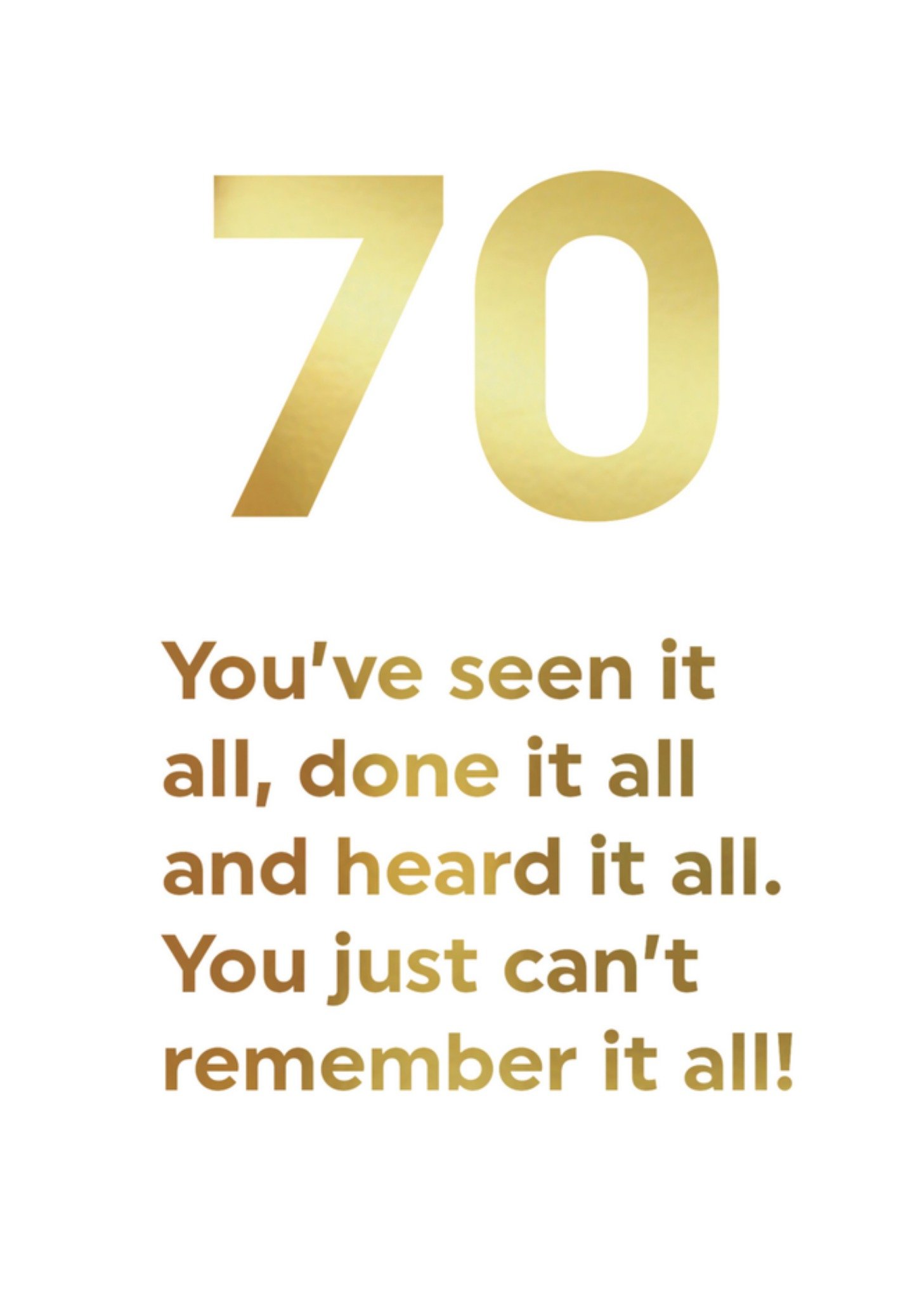 Verjaardagskaart 70 jaar Kaart Brainbox Candy