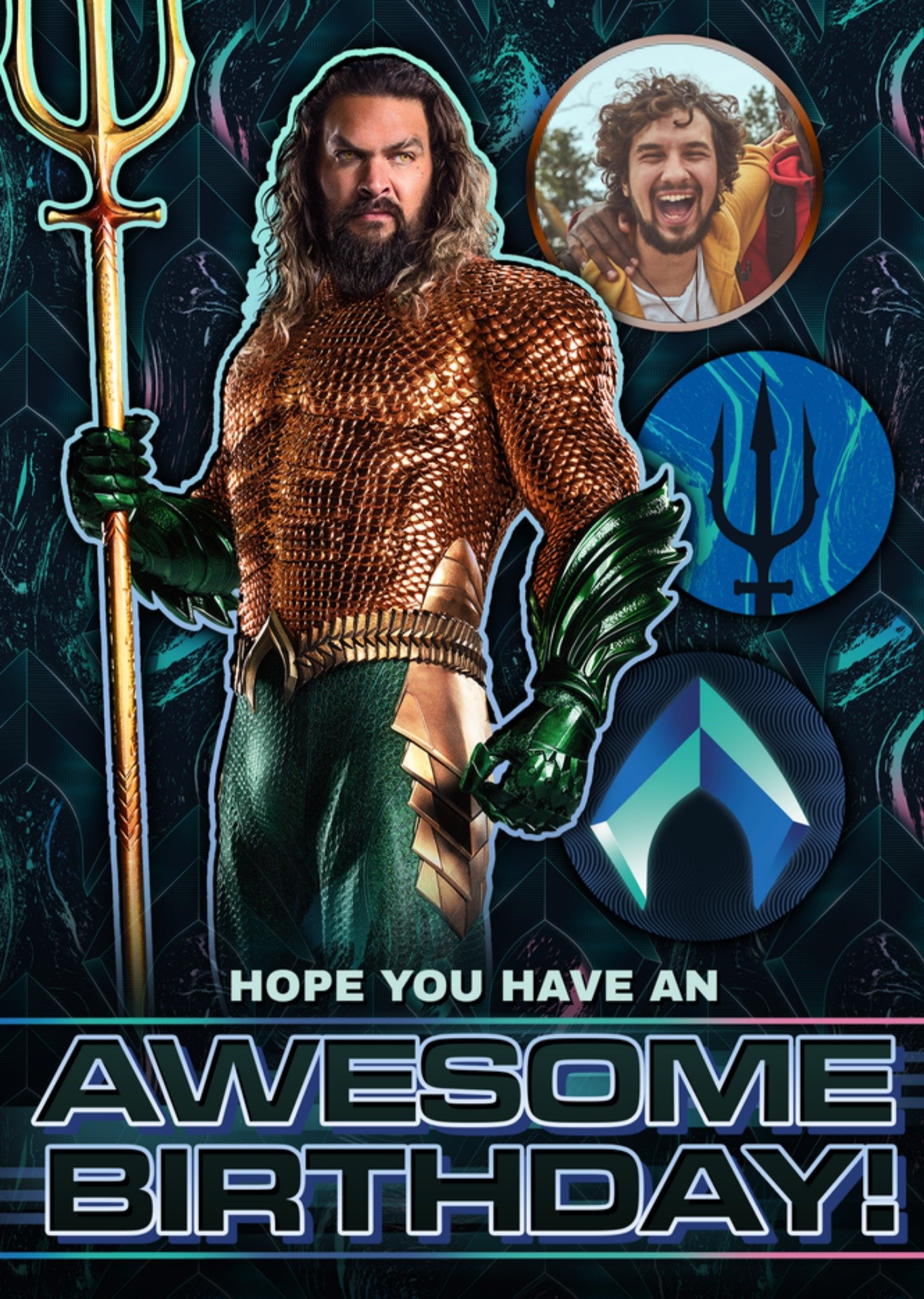 Verjaardagskaart Met foto Kaart Aquaman