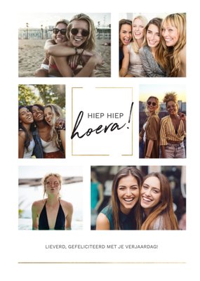 Collage Foto Upload Verjaardag Kaart