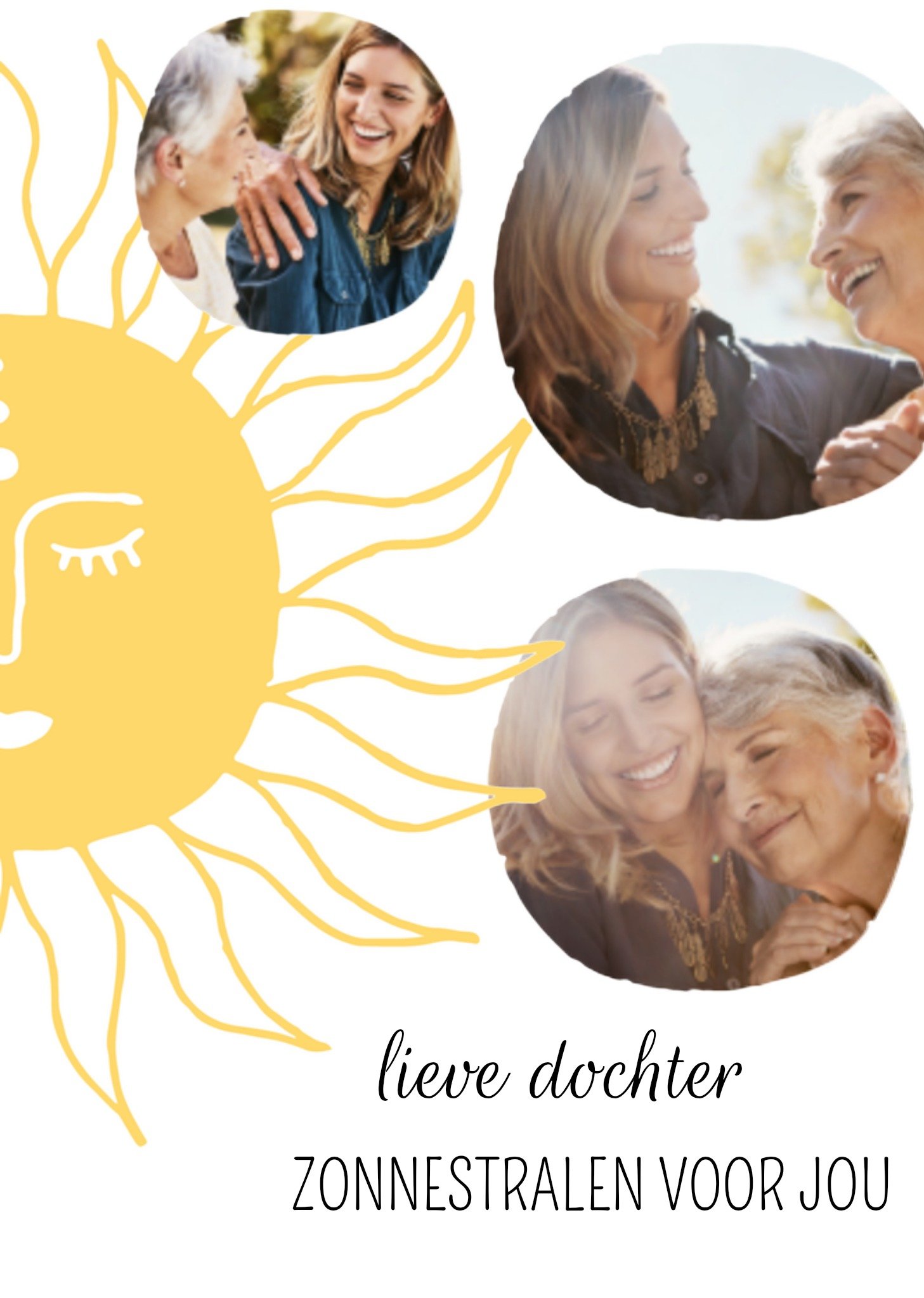 Denken aan Lieve dochter Kaart Greetz