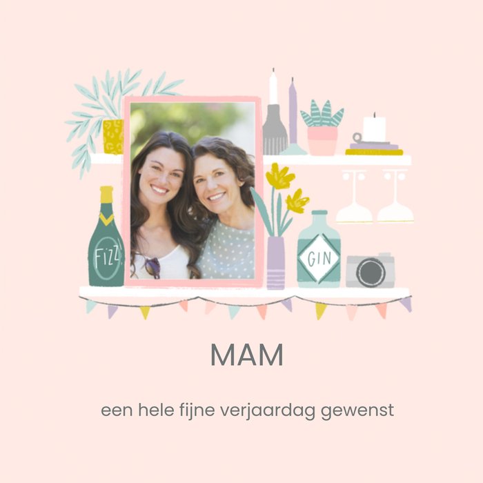 Greetz | Verjaardag | Mam | Roze