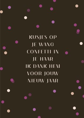 Dagelijksebroodkruimels | Verjaardagskaart | confetti in je haar