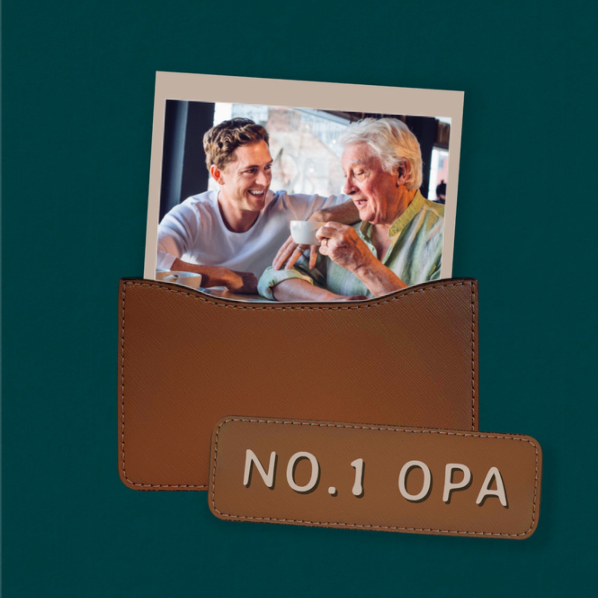 Greetz Vaderdagkaart No.1 Opa Vierkant