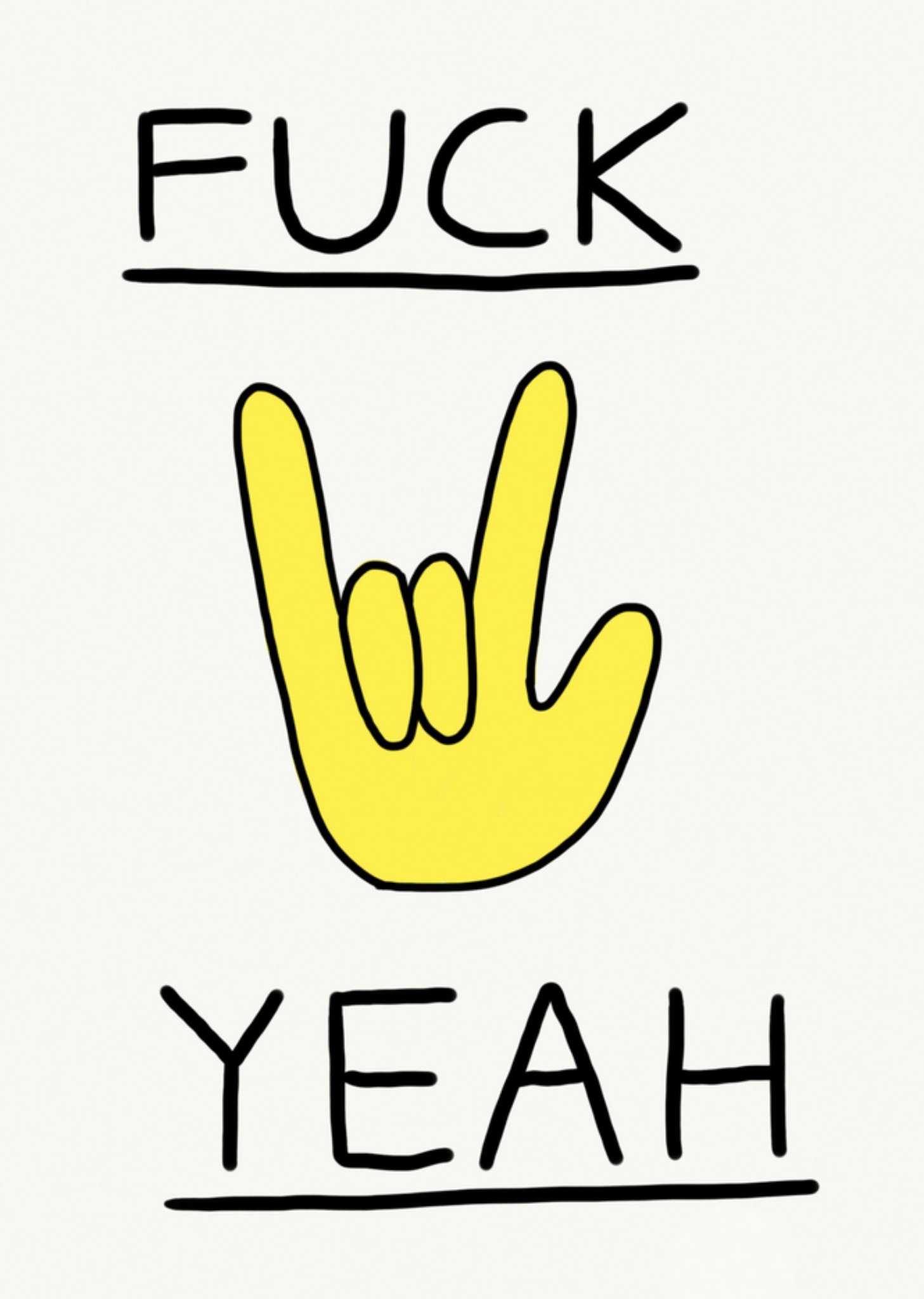 Verjaardagskaart fuck yeah Kaart Jolly Awesome