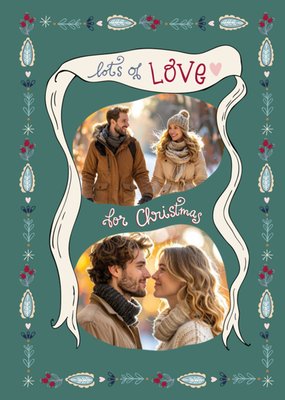 Funny Side Up | Kerstkaart | Lots Of Love For Christmas | Aanpasbare foto