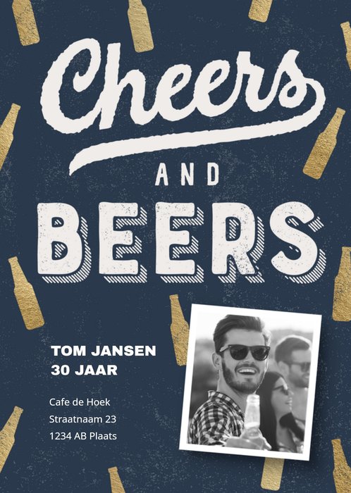 Luckz | Uitnodiging verjaardag | Cheers and beers