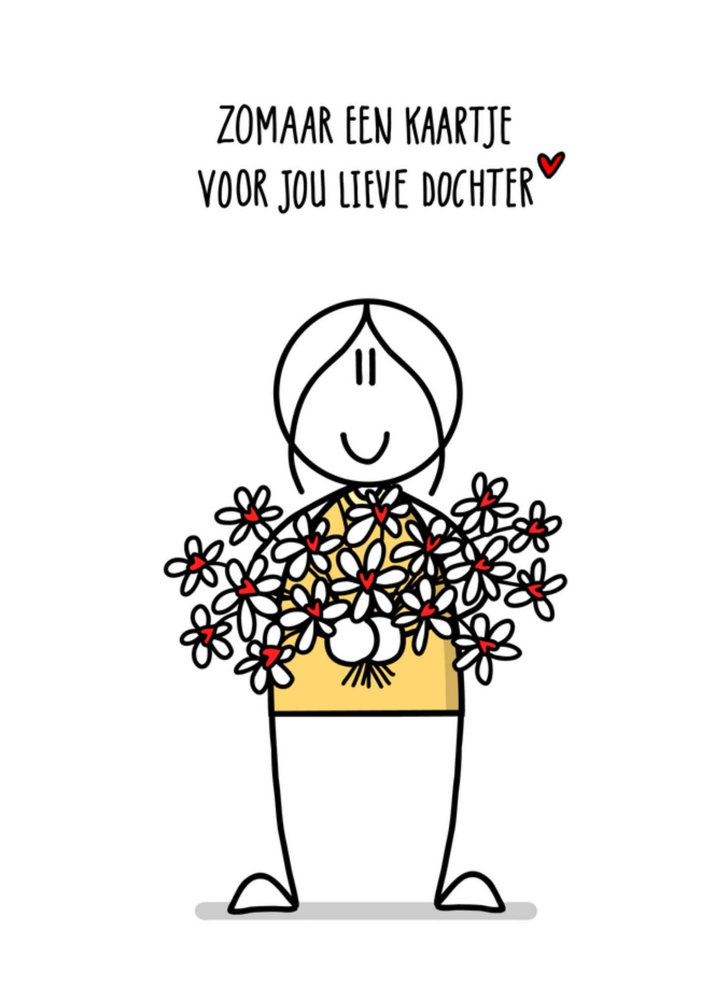 Zomaarkaart Dochter Kaart YH Tekent