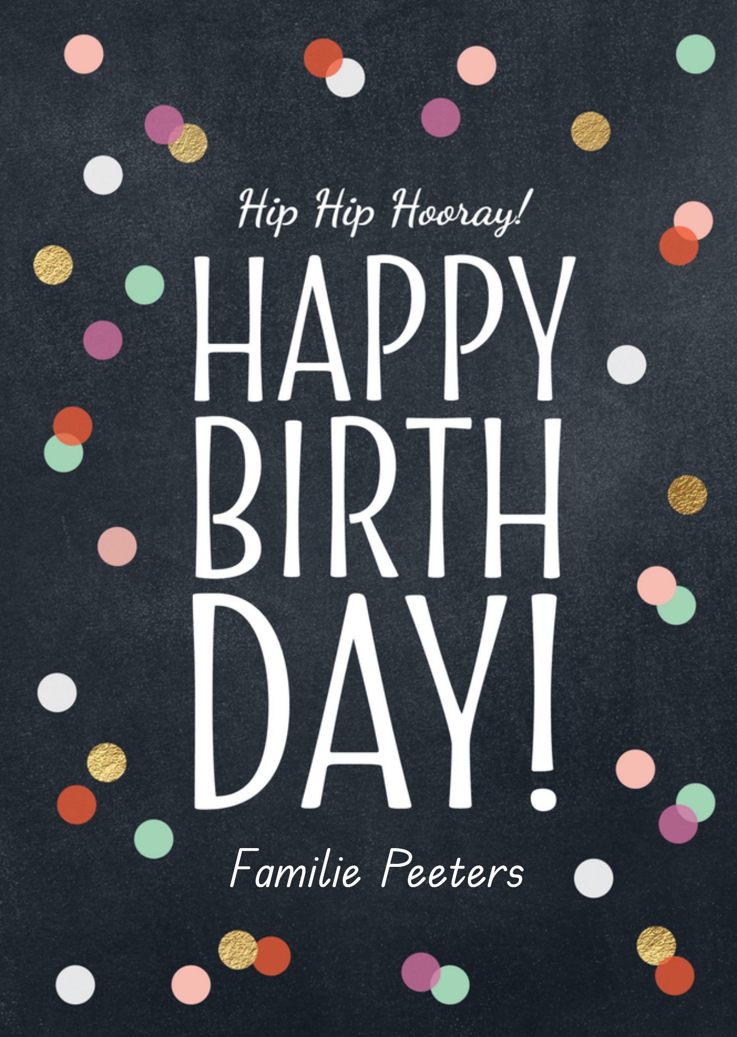 Verjaardagskaart met naam Kaart Luckz