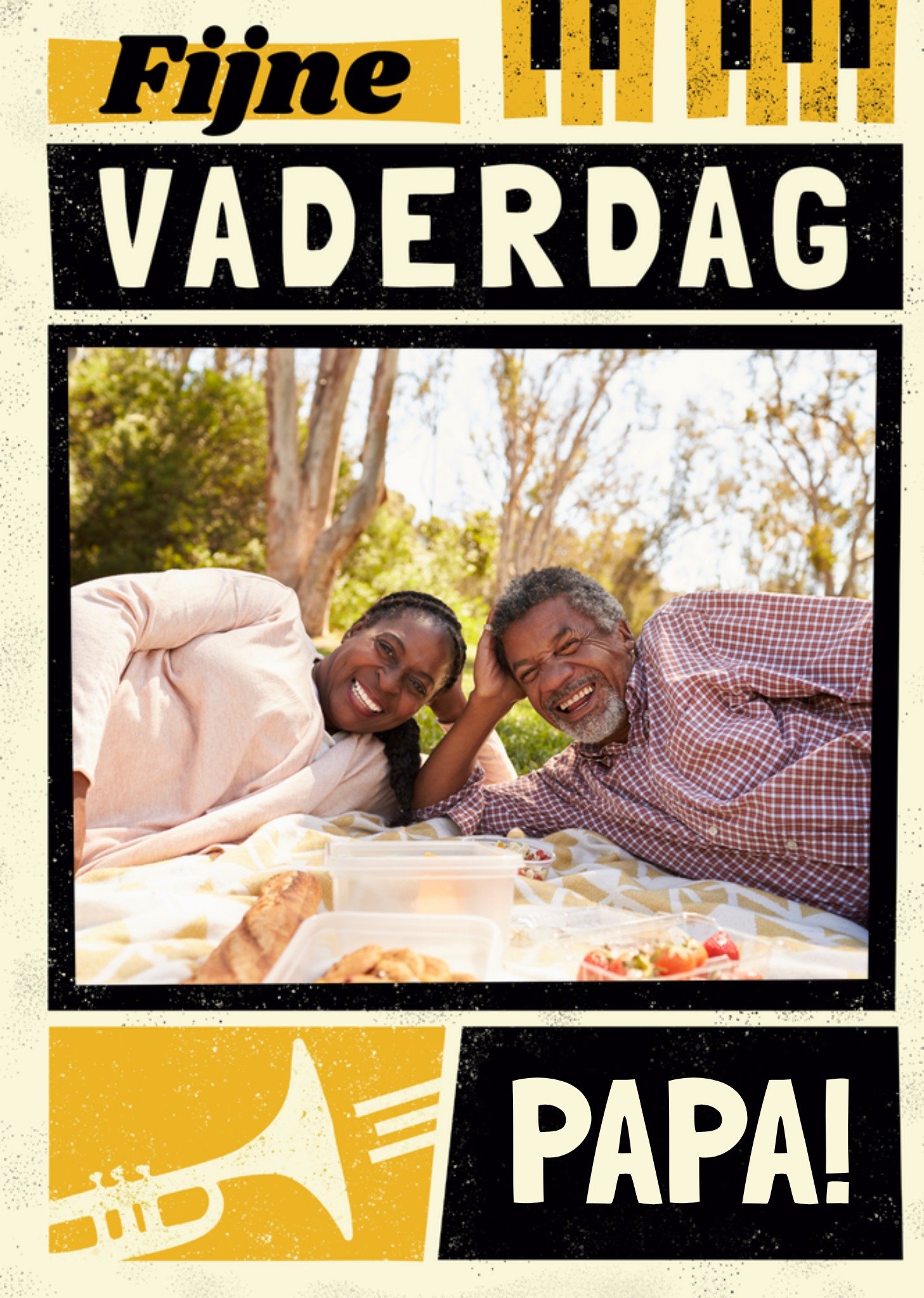 Vaderdagkaart Retro Jazz Papa Kaart Greetz