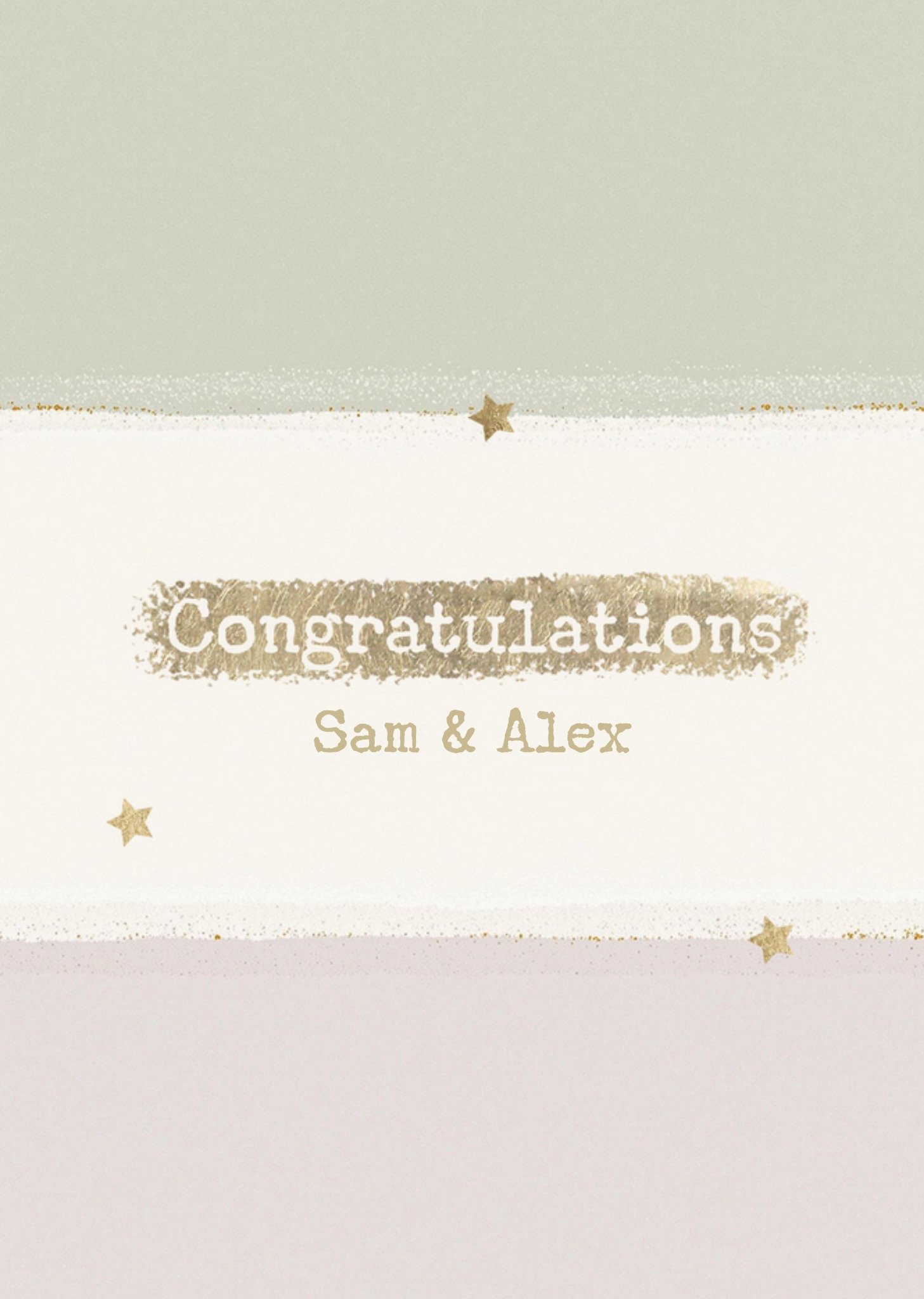 Geboortekaart Congratualtions Aanpasbare tekst Kaart Greetz