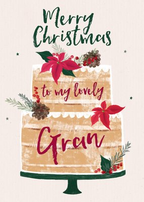 Greetz | Kerstkaart | Taart | Oma