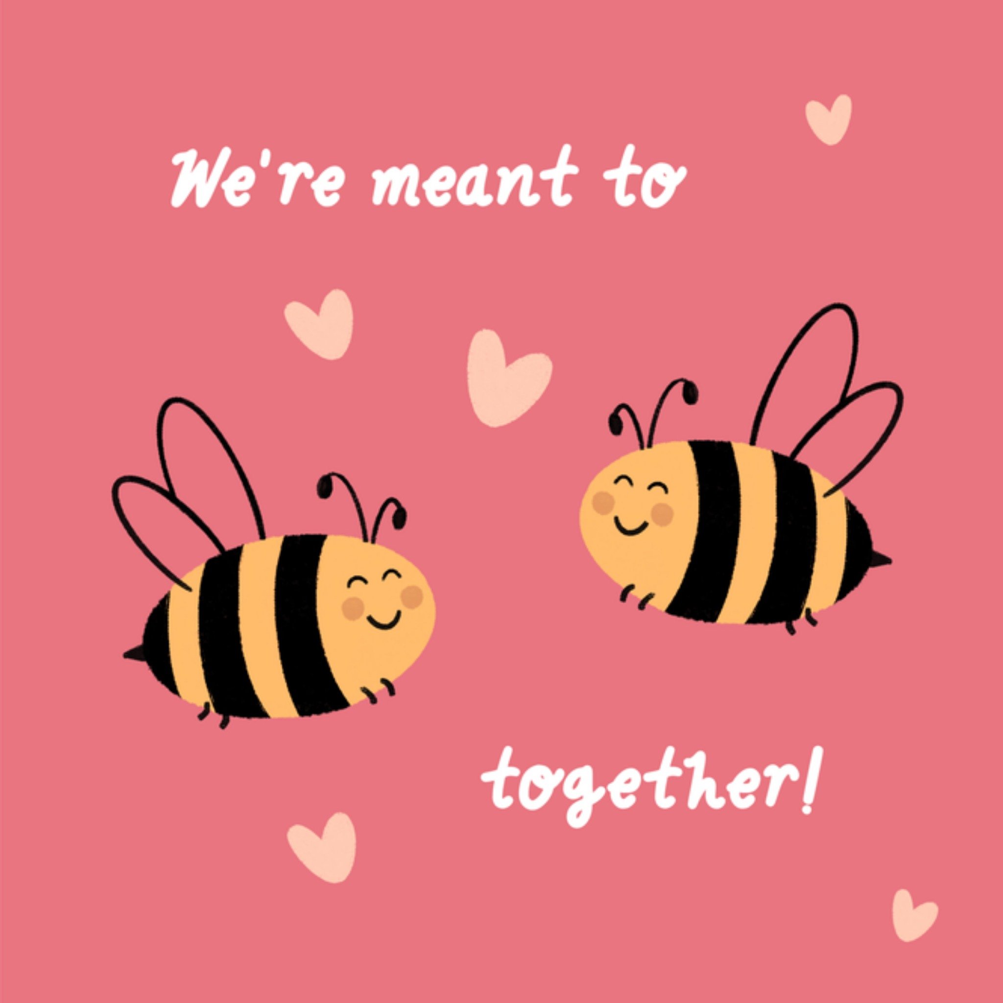 Greetz Valentijnskaart bijtje Vierkant