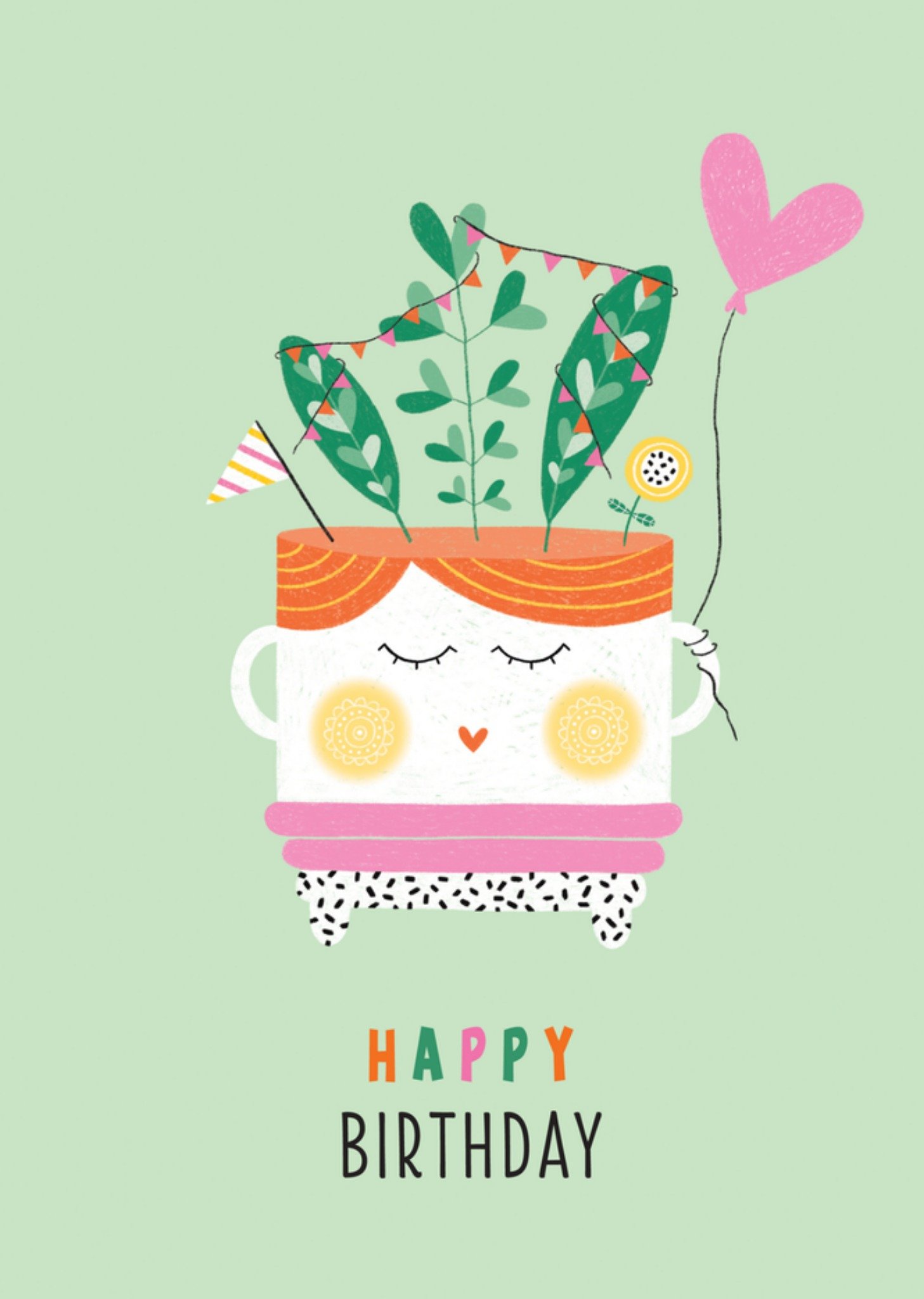 Verjaardagskaart Taart Kaart Marieke Witke